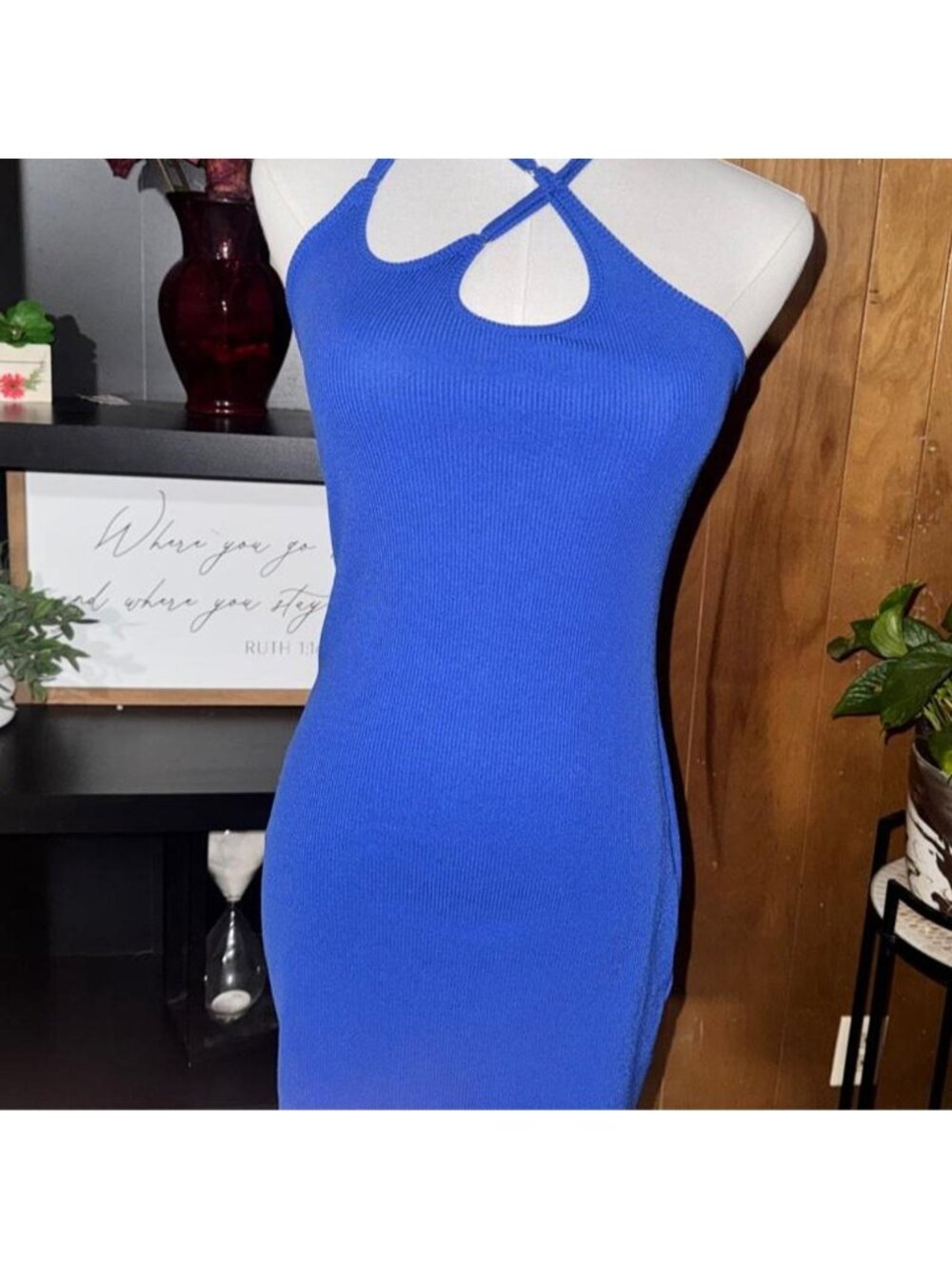 Obsessed with this royal blue Princess Polly mini dress